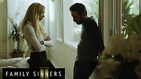 Taboo family sinners with missionary and cowgirl sex with stepsiblings
