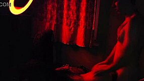 Stepsister has her hairy twat ****** in the dark