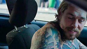 Beautiful exotic brunette Kira queen does blowjob to a taxi driver