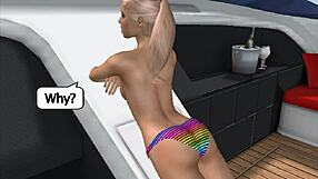 3D sex villa's lucky guy in yachting series