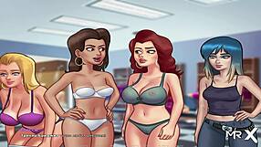 Pedophilic Cartoon babes are shown sexing up in the change room