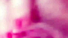 Barefoot Latina riding phony with vibrator