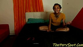 Stepdad stretches Black teen’s tight asshole