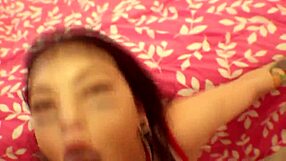 Real amateur girl with big tits proves that she is a slut that loves to suck a black cock