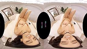 Virtual reality video of Andreina deluxe masturbating with toys