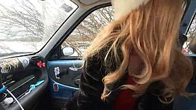 European amateur couple rough and raw sex on the street