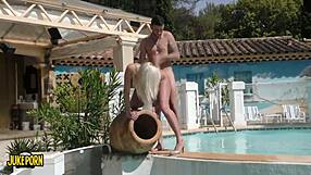 Huge cocked man has field sex with a porn star part 1 A bottle blonde