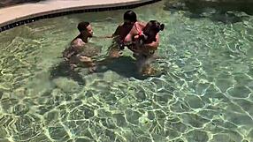 In this outdoor orgy big ass and big boobs are double penetrated
