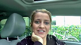 In car: public anal sex between old and young couple
