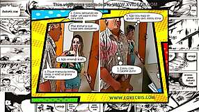 New cartoon pornstar Cristina Almeida strips naked on her tits and ass in HD Hentai video