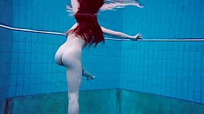 The hot ass teen alice bulbul shows her skills in the pool
