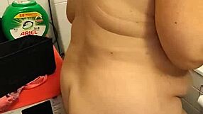 Necked German wife loves to flood