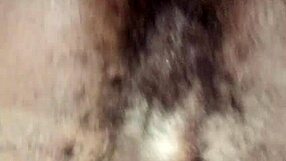 Hard pounding of amateur gay’s hairy pussy