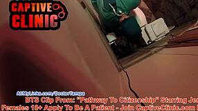 In a hidden camera video, Doctor Tampa explores her gyno exam results