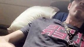 Big massive dick dude gets throbbing when he rubs himself in HD video
