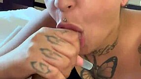 Head vegas stripper genesis ricch gets sloppily blasted in the deepthroat
