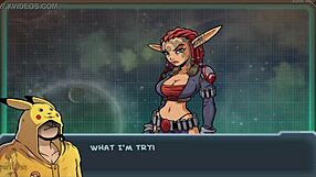 In HD video, Akabur has a handjob with Alien monster Daxter