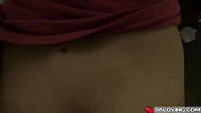 Step brother catches teen with small tits masturbating