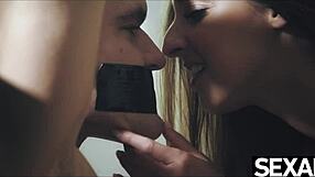 Her bouncing tits as she rides him to orgasm