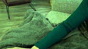 Stepmom Lexi Luna sucks and does a titjob on her stepson