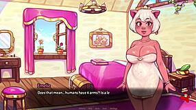 big tits and rabbit peter virtual reality game