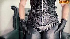 Design, fetish play with dominantr mistress, medical gloves