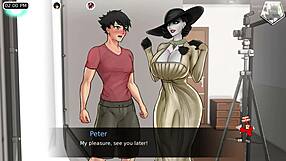 Virtual cartoon adventure: Cowgirl riding and puss y licking