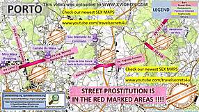 Prostitutes and strippers in a filles making whores on the pavement in Lisbon