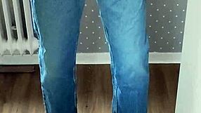 Floor muck from jeans causing that to happen