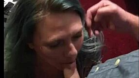 Two randoms take turns providing each other with sloppy facial in a homemade blowjob video