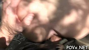 Sexy couple enjoying rough sex POV porn video
