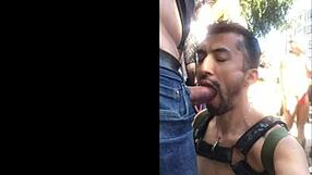 Amateur Straight Couple gets Naughty at the Folsom Street Fair