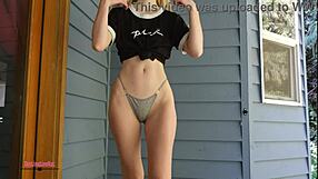 Skinny DestinationKat has tried her hand with thongs and panty