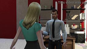 In public, they have wild sex between Boss and secretary