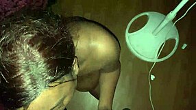 Cock and Blowjob with a Big Black Cock with an Slop on top