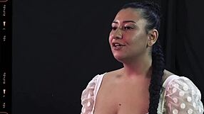 Interracial porn video featuring closeup and big tit pornstar, asshole