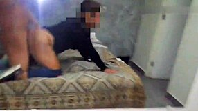 Big cock dildo gets stretched on amateur babe's tight asshole