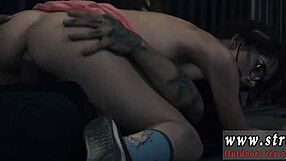 Harsh teenage girl has her bum gaped with a butt plug