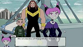 18 Titans Episode 33: Blackfire Gets Double Pussy Fucked