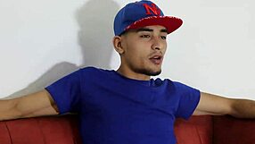 Latina wife blowjob followed by cock stroking this barber guy