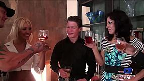 Wild orgy with a European teen and a french milf