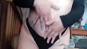 A mature German beauty gets naughty on camera