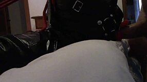In this intense bondage video Laura takes on a monster cock