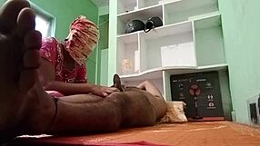 In a private room, real Indian women get down and dirty