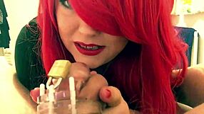 Cuckold husband smokes and enjoys femdom mistress