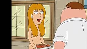 Naked family guy loves the outdoors