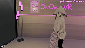 Hentai girl brings herself to a strong orgasm in hot animated 3D video