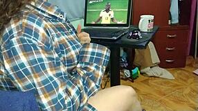 Bent over during her amateur Colombian girl with big tits and big asses