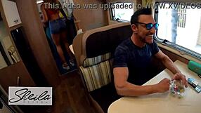 two real couples bang hard in caravan foursome