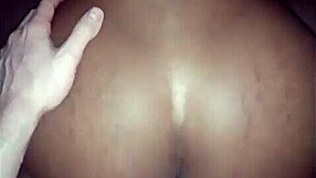 Ebony teen boyfriend knows how to get the tight pussy stretched out